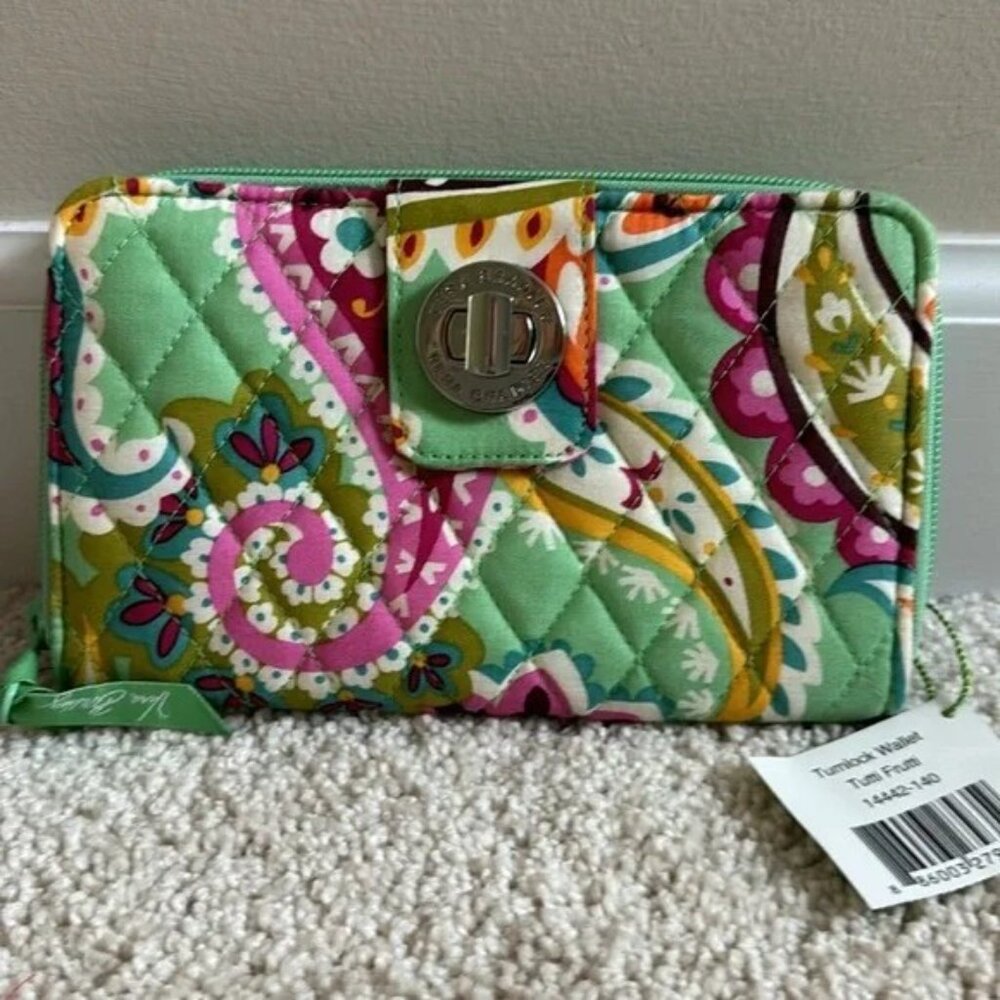 Vera Bradley Tutti Frutti Turnlock Wallet - NWT